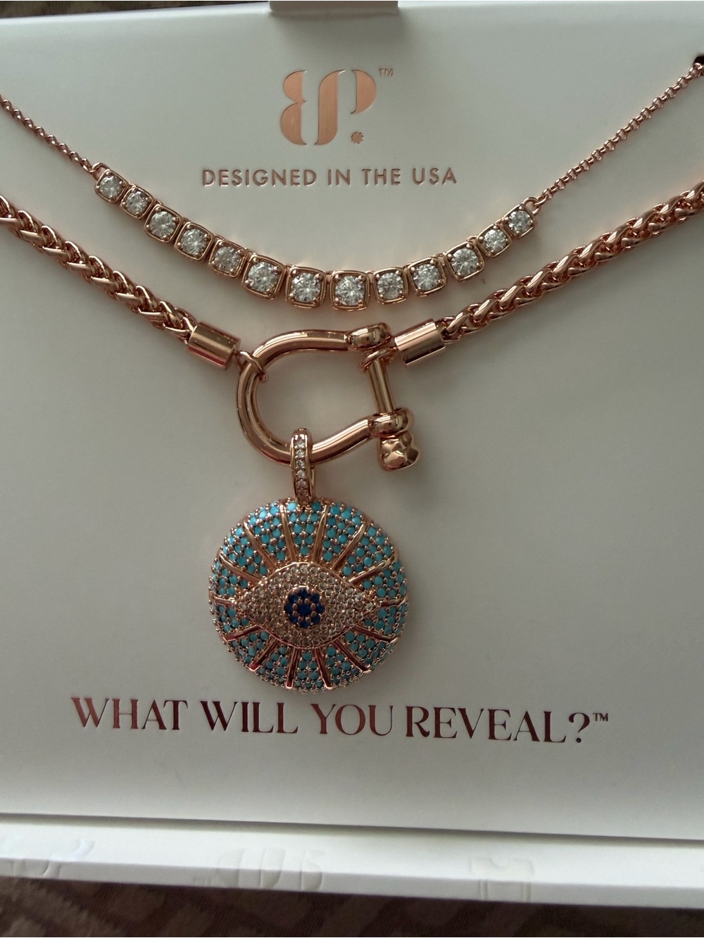 NK27508 “Art is Never finished”  Stunning Luxe Layer! Removable Pendant